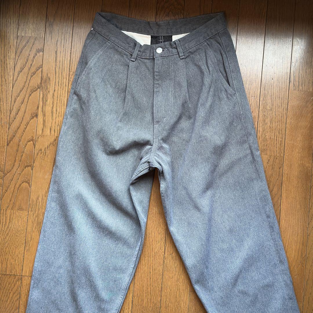 【美品】Colorfast Denim Two Tuck Tapered Graphpaper (グラフペーパー) Colorfast Denim Two Tuck Tapered