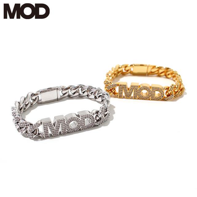 MOD WRLD RHINESTONE CHAIN BRACELET