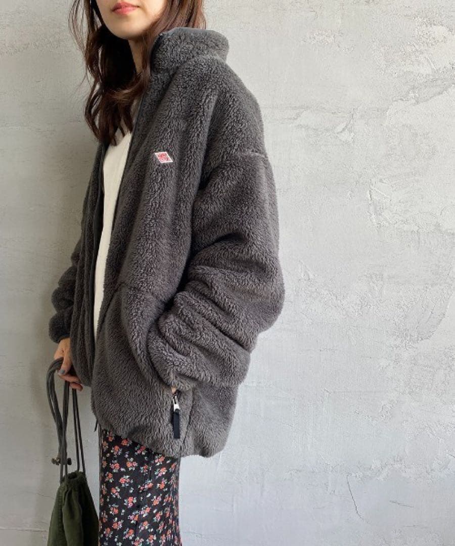 DANTONハイパイルボアフリース スタンド ジャケットXL LL DANTON