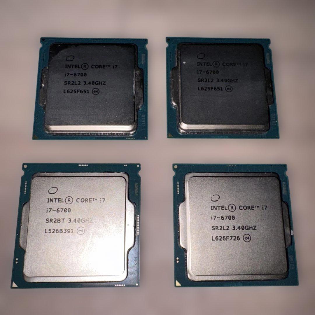 Intel Core i7-6700 CPU 4個セットintel