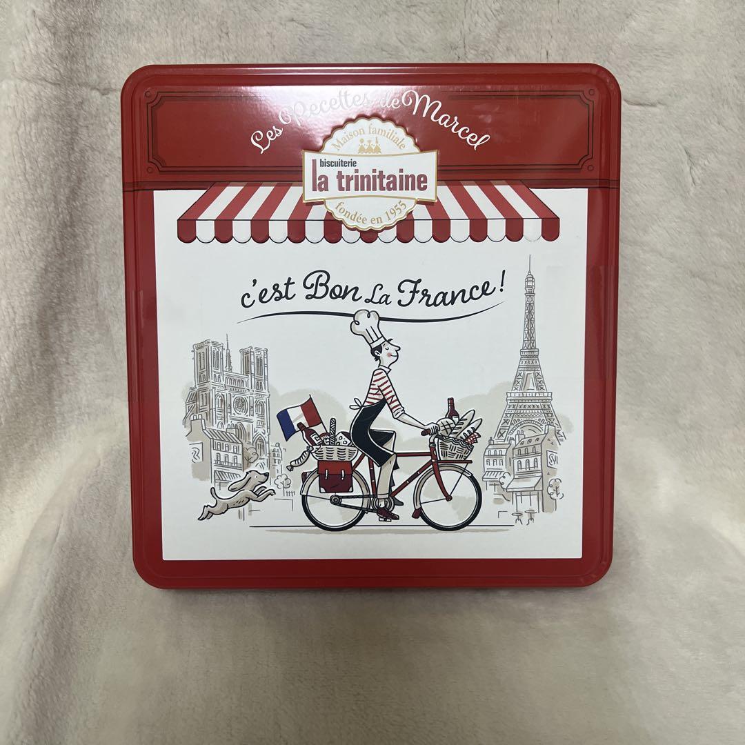 ラ・トリニテーヌマルセル缶入りバタークッキー　プレミアム725g 2箱セット