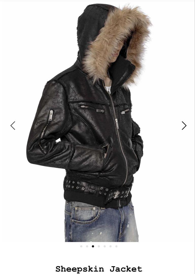【Lサイズ】RacerWorldwide sheep skin jacket
