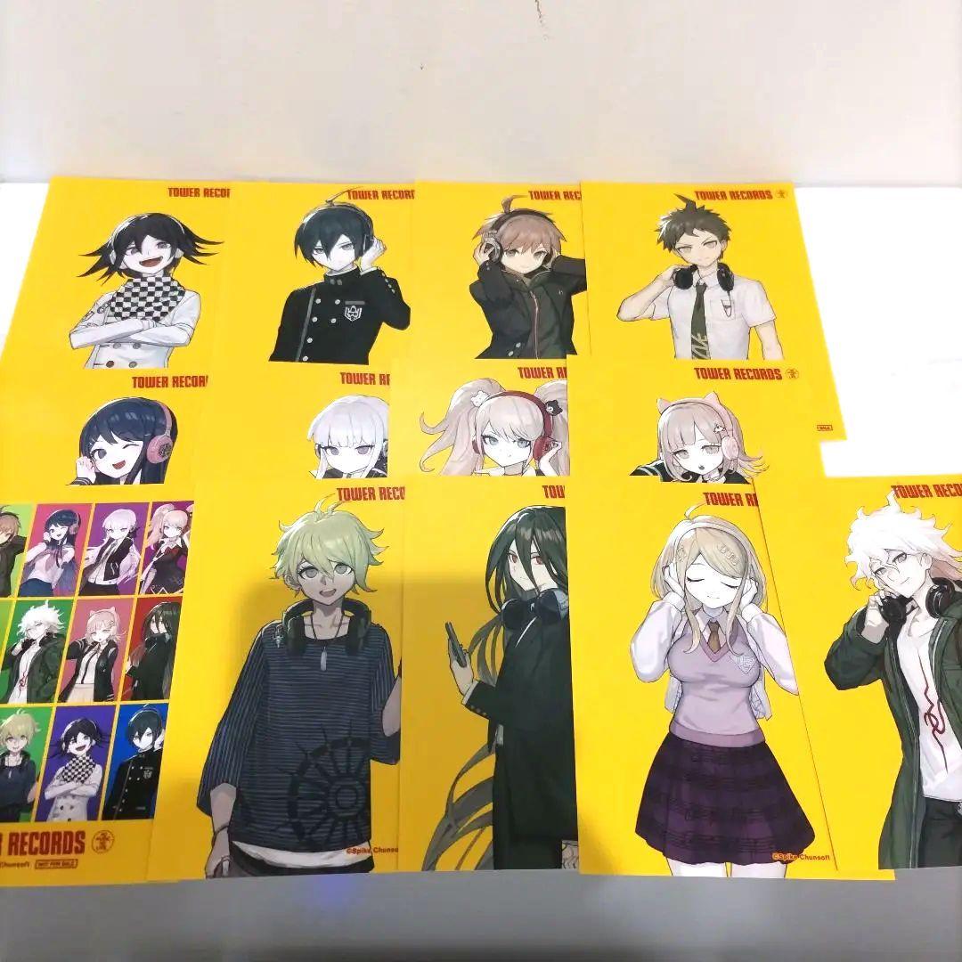 ダンガンロンパ　タワーレコード　特典　ブロマイドコンプリート13枚　ヘッドフォン