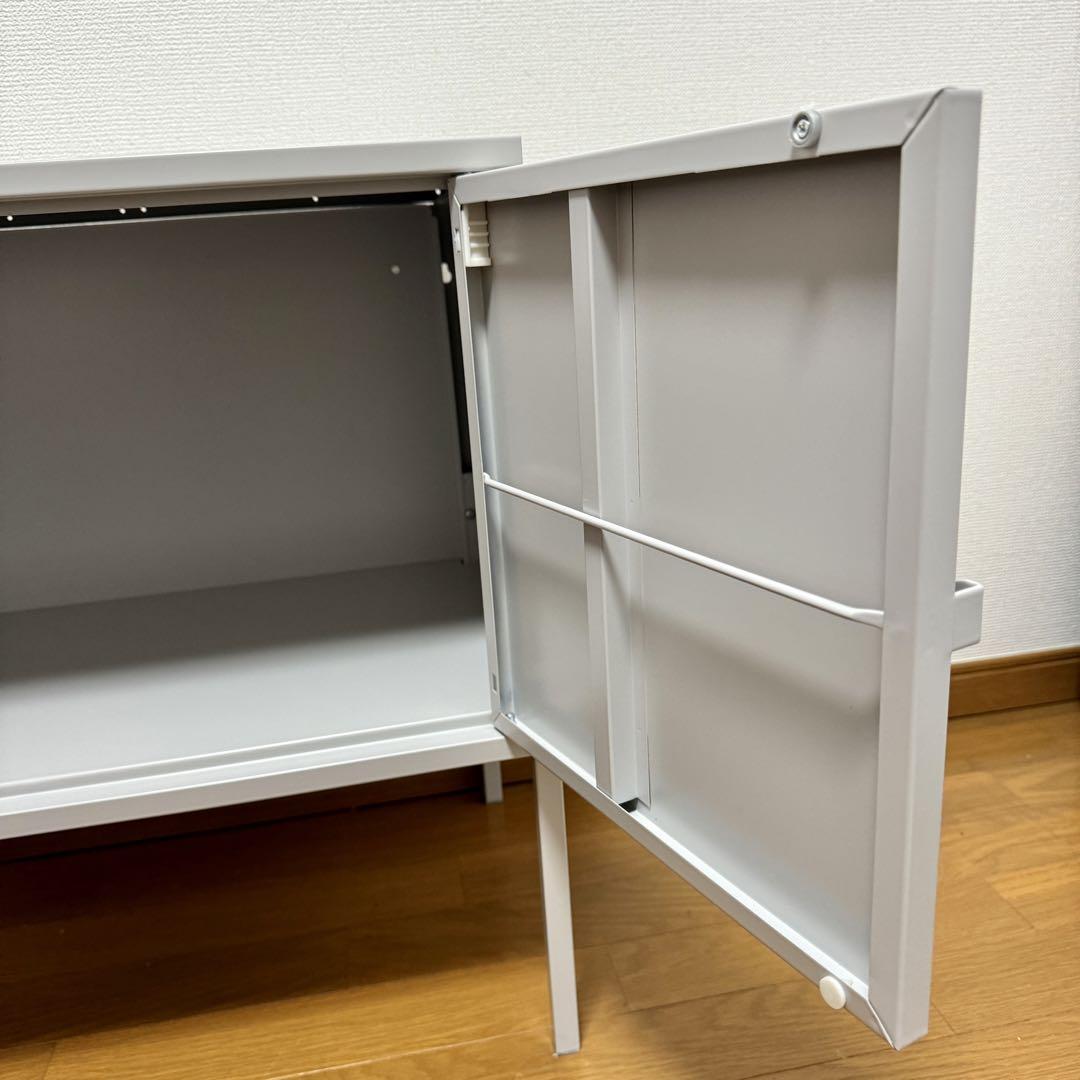 【極美品/送料込み】IKEA LIXHULT イケア キャビネット グレー 1台
