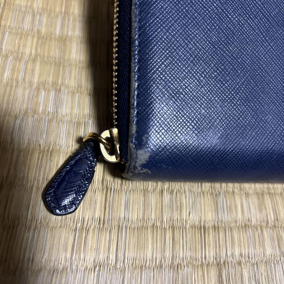 PRADA ネイビー 長財布
