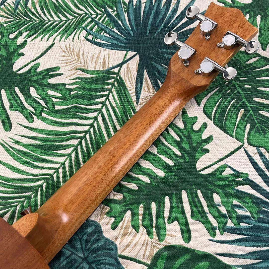 完成品 kmise ukulele】かたつむり模様のエレキ・コンサートウクレレ 弦楽器