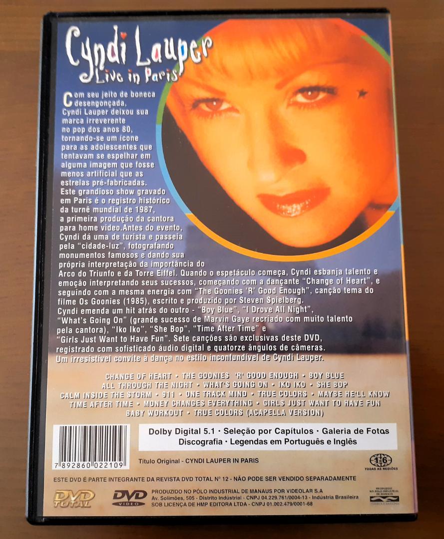 CYNDI LAUPER - LIVE AT LAST IN PARIS (1CDR) – Acme Hot Disc