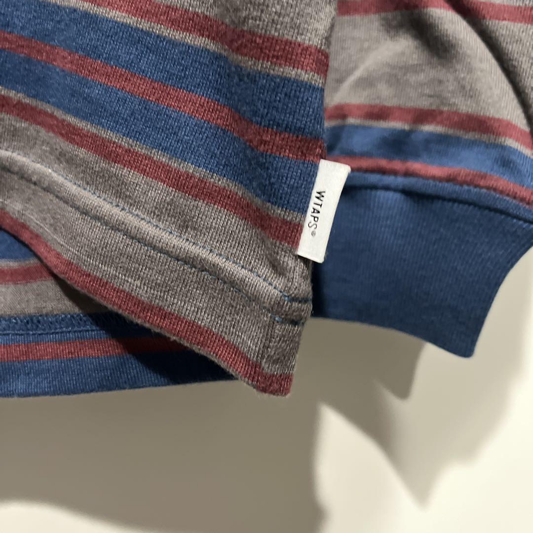 WTAPS 23AWボーダー長袖Tシャツ232ATDT-CSM16
