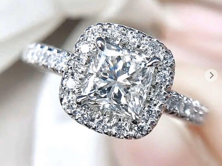 201450円 世界の ほぼ1ct ヘイローダイヤモンドリング