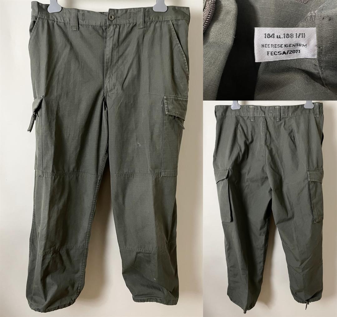 サイズタグ無し 軍物 実物 名作 オーストリア軍 コンバット カーゴ パンツ ☆サイズタグ無し 軍物 実物 名作 オーストリア軍 コンバット カーゴ