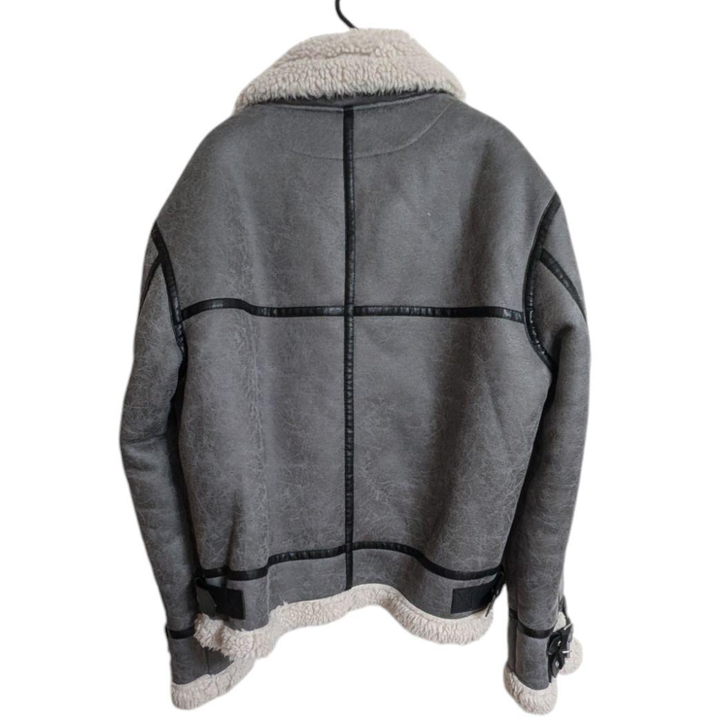 美品！ZARAブラック ムートン？ジャケット 裏ボア 防寒 高級感