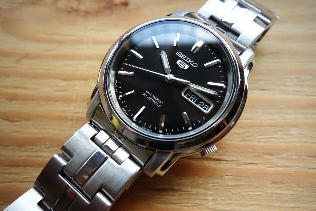 SEIKO セイコー5 SNKK71K 自動巻き 裏スケルトン7S26-03S0