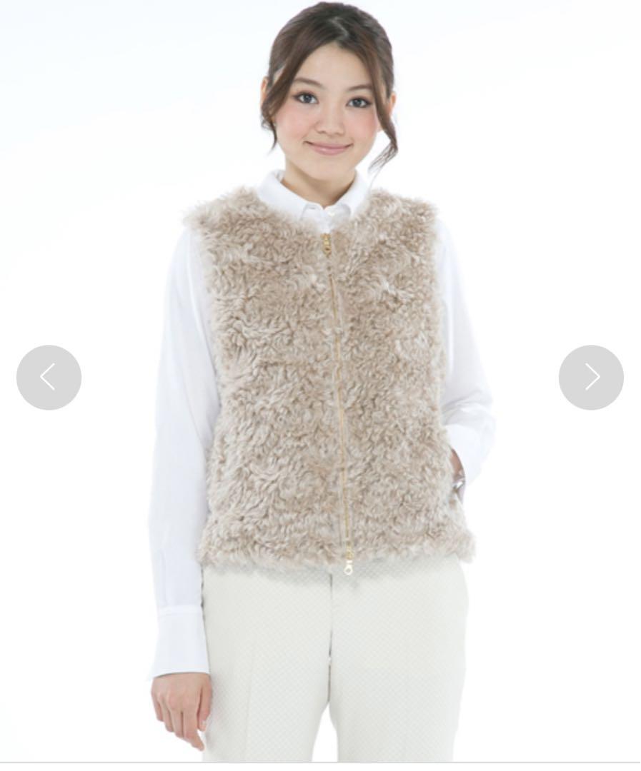 自由区 テディファー　ダウンベスト　美品 40