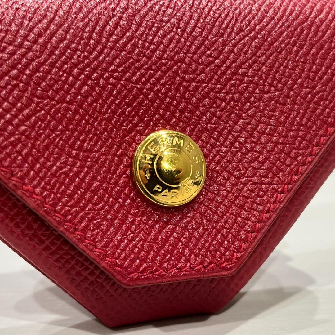美品】 エルメス クシュベル ルヴァンキャトル レッド □A レディース