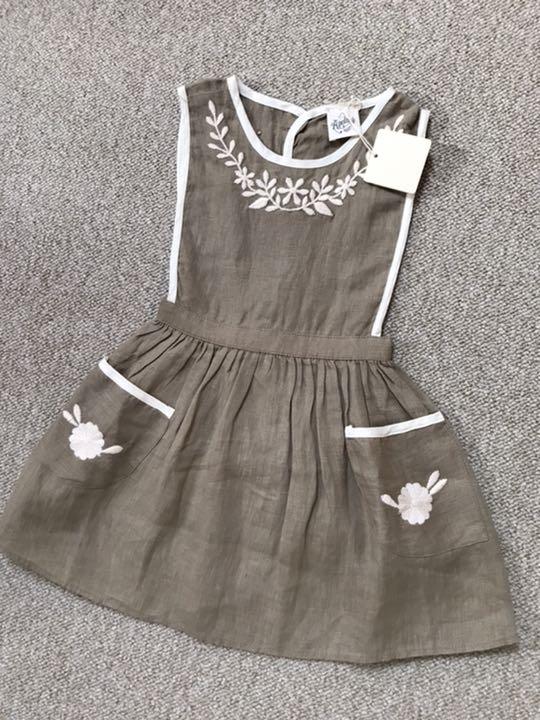 apolina pinafore エプロンワンピース
