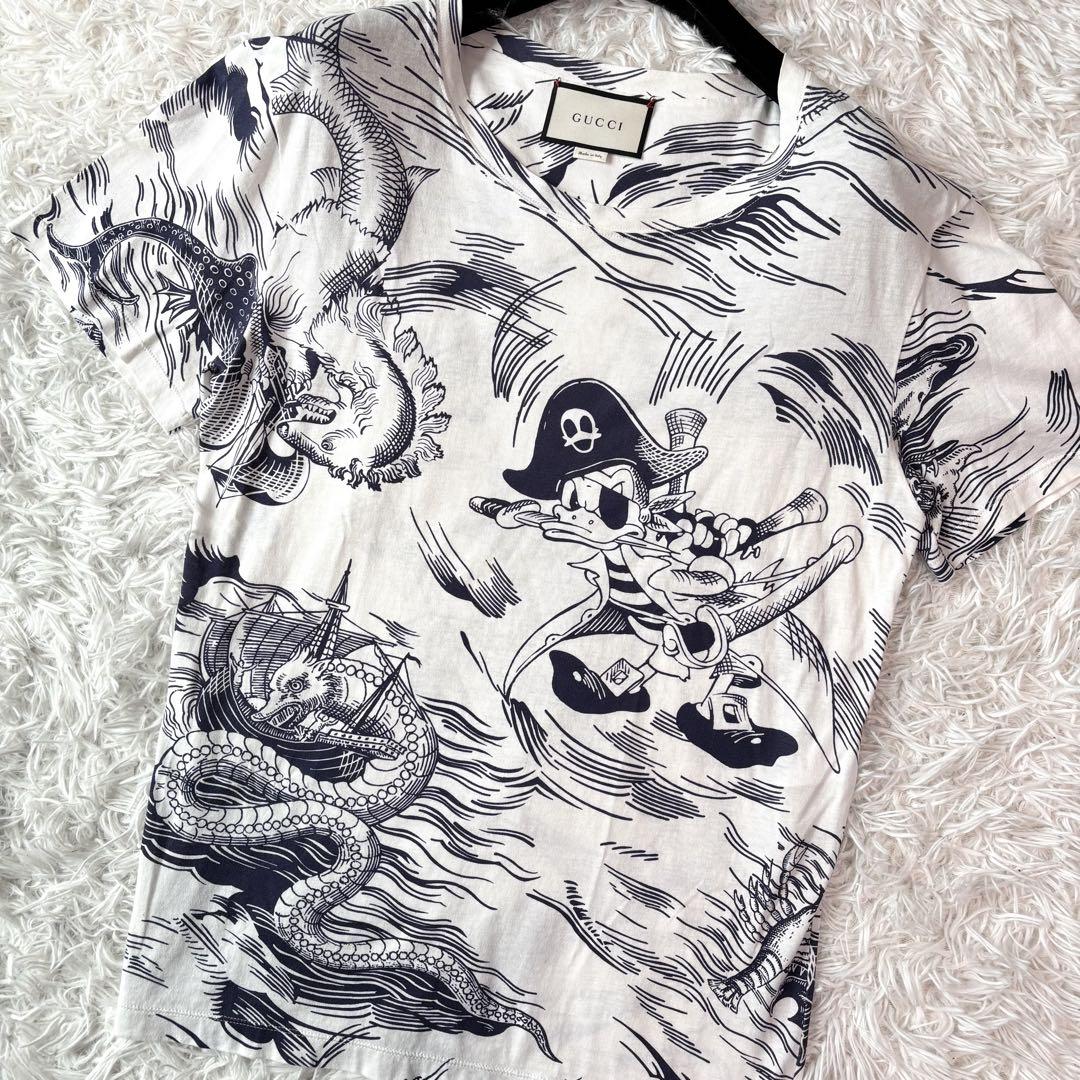 ✨美品✨グッチ×ディズニー Tシャツ ドナルド 海賊 ドラゴン ミケーレ期