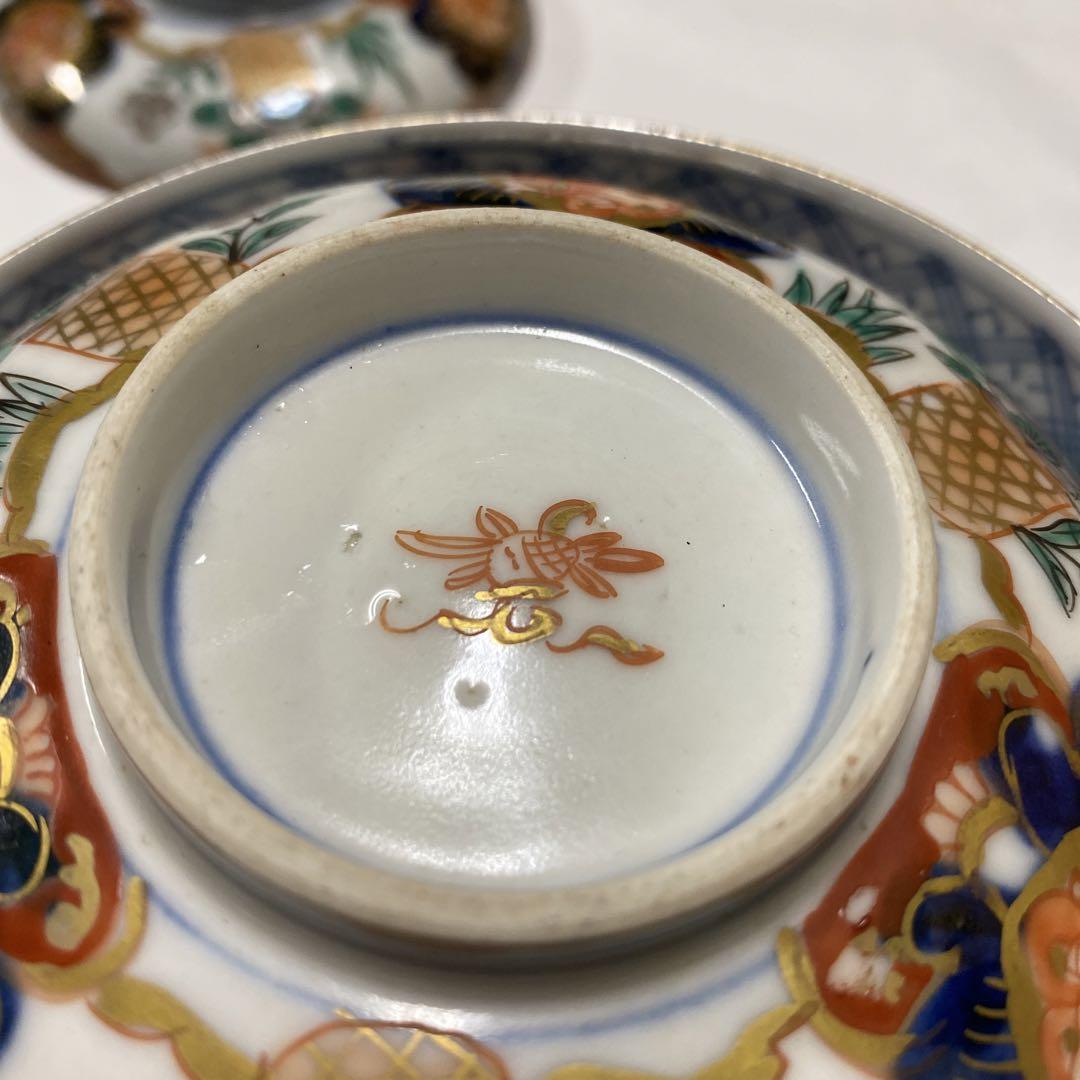 古伊万里？有田？九谷？蓋付き茶碗2客