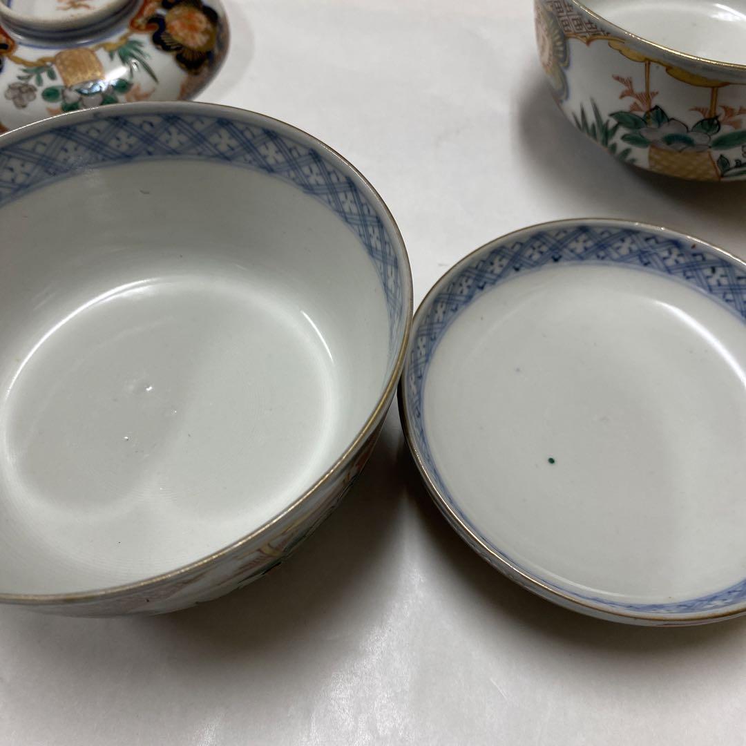 古伊万里？有田？九谷？蓋付き茶碗2客