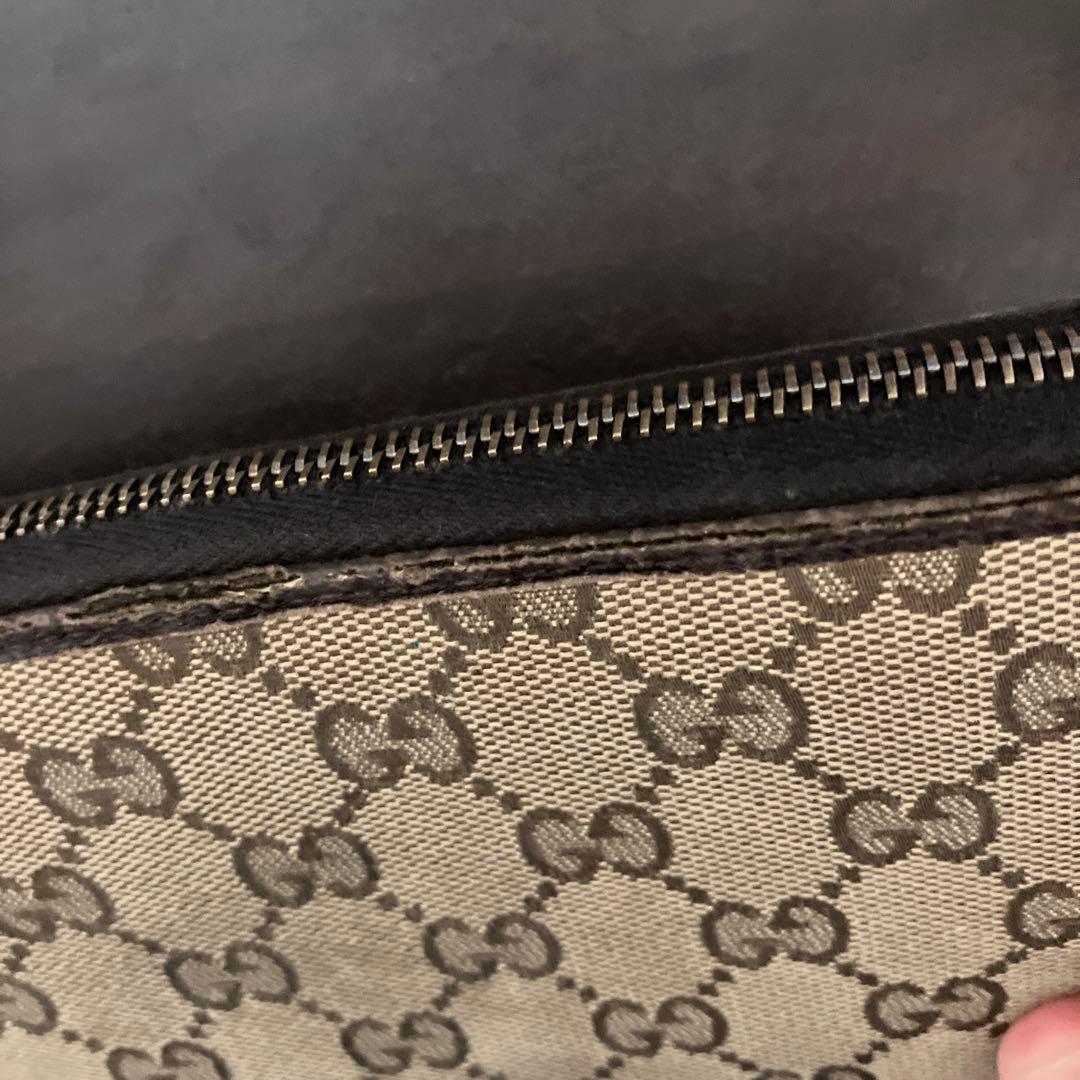 GUCCI GGキャンバス 長財布 ベージュ/ブラウン