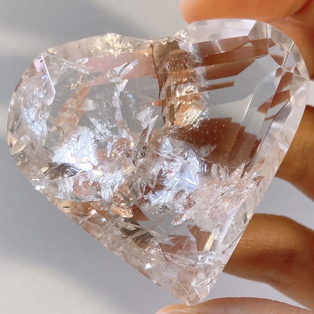 レムリアンシード ハート カット 水晶 天然石 クォーツ バイーア レムリア