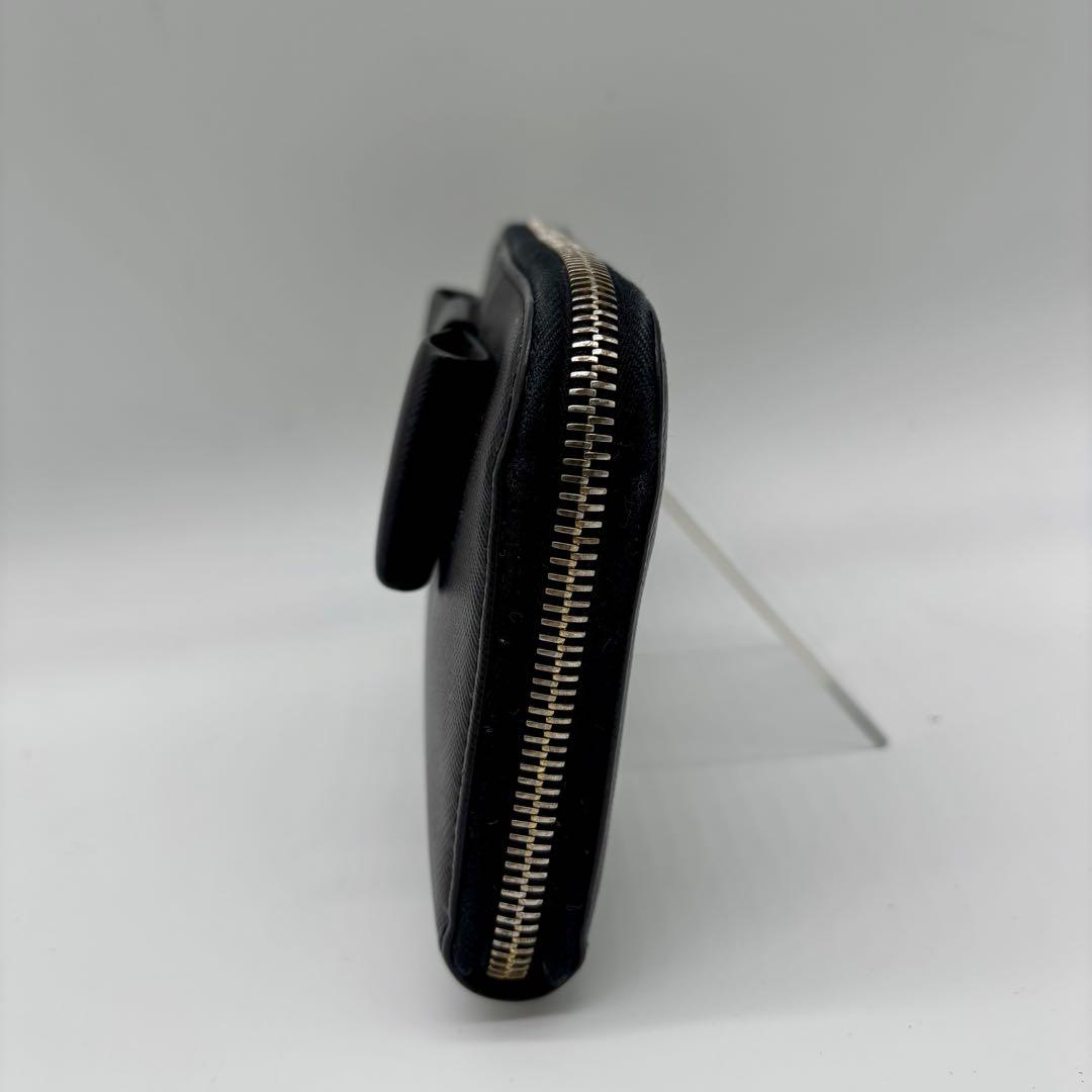 ✨PRADA プラダ 長財布 リボン サフィアーノレザー ラウンドジップ 黒