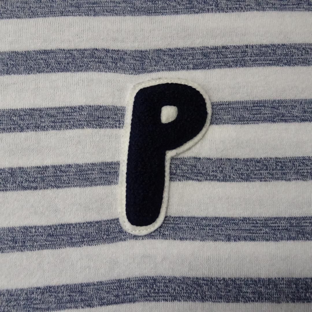 00s- 日本製 Papas+ パパスプラス 半袖Tシャツ ボーダー マリン