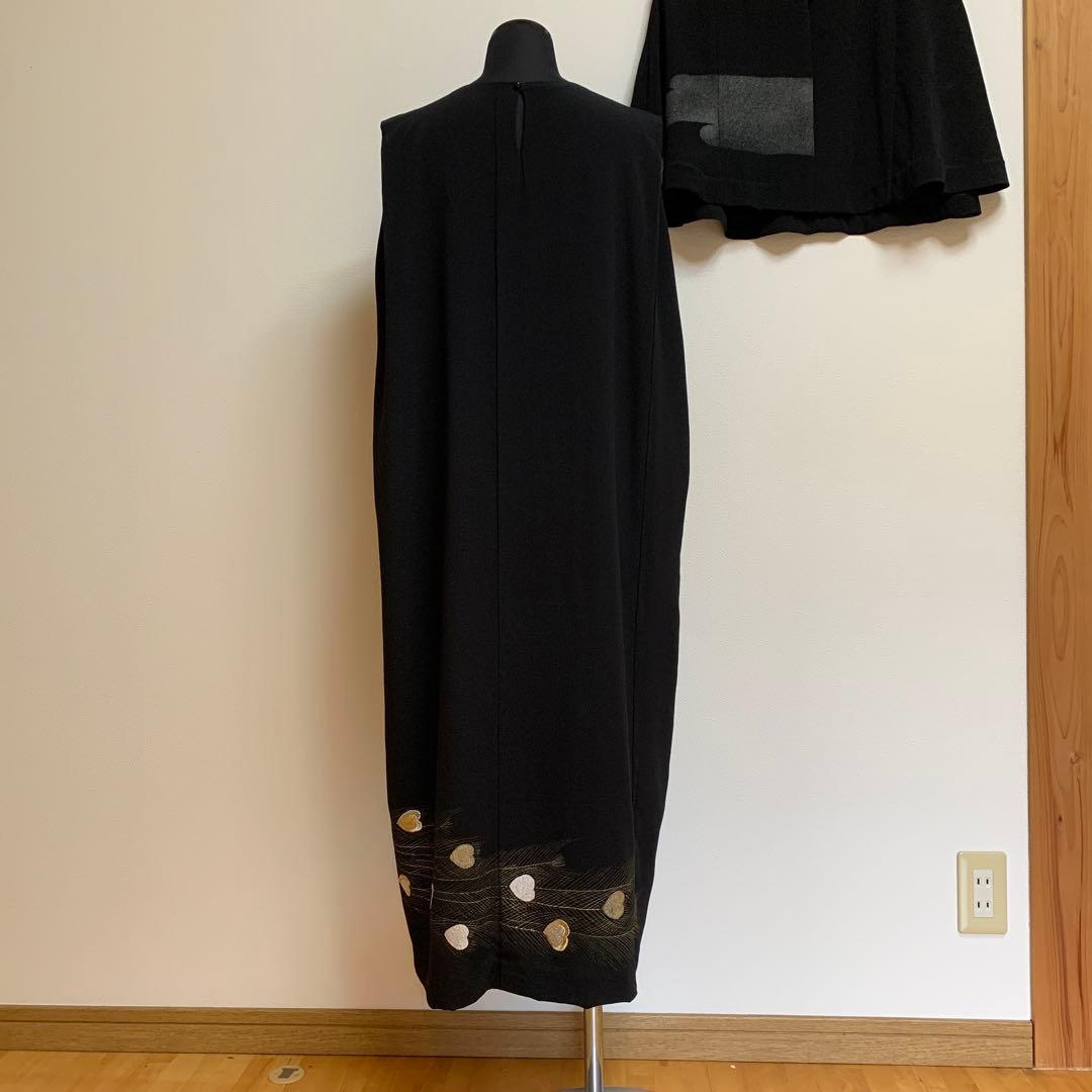 着物リメイクセットアップ ケープボレロ&ワンピース