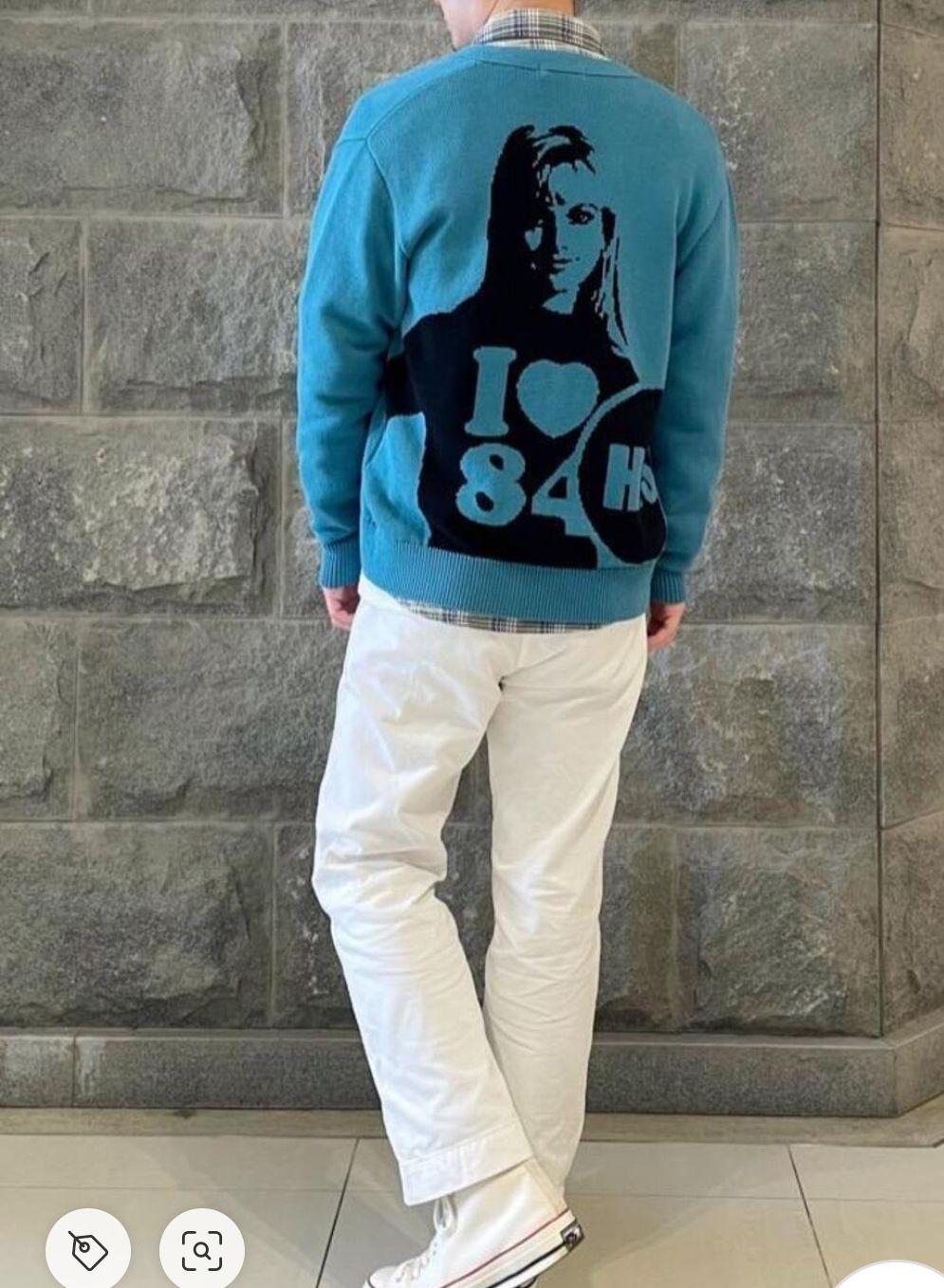 2022春夏 新品 L デカっLOGO ガール 編込み❕ I LOVE♡ヒス カーデ sI8Qe-m63852164860 通販定番
