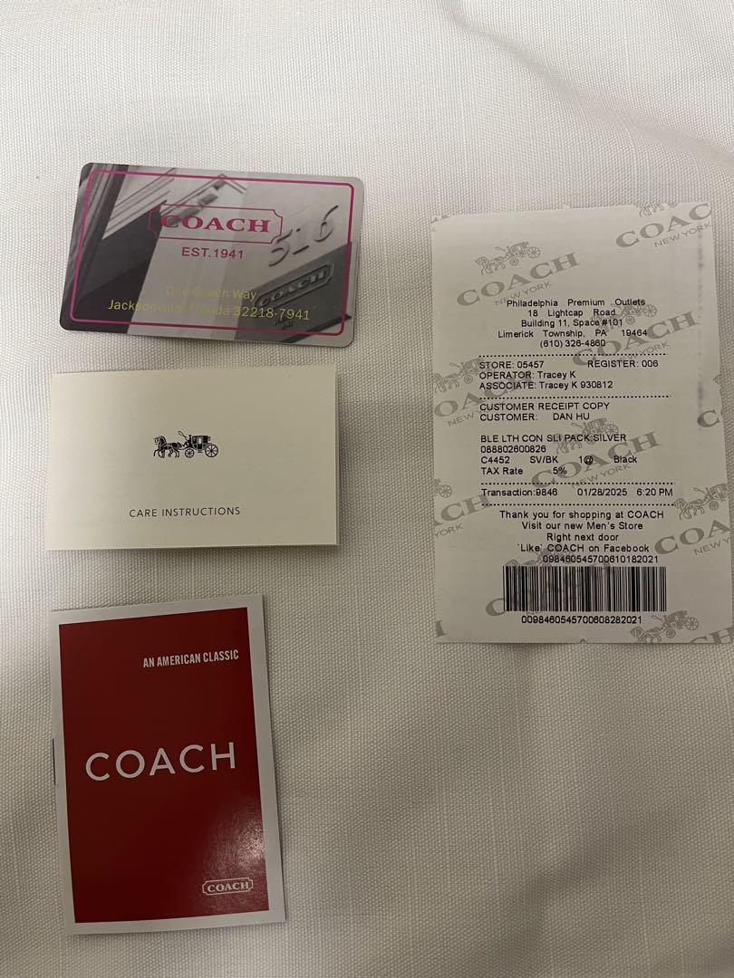 COACH 長財布 ブラック　c4452アウトレット品
