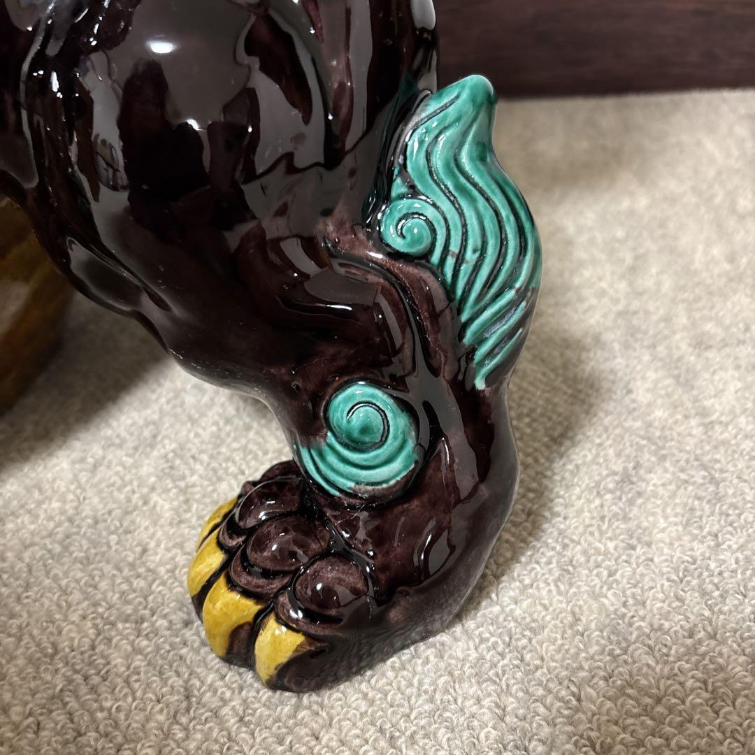 牡丹文玉乗り獅子