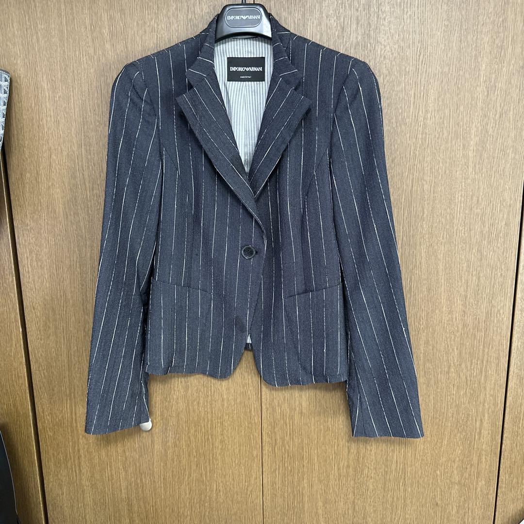 【優雅なエレガンス】エンポリオアルマーニ　変形　デザイン　テーラード　ジャケット EMPORIO ARMANI - EMPORIO ARMANI テーラードジャケット XL