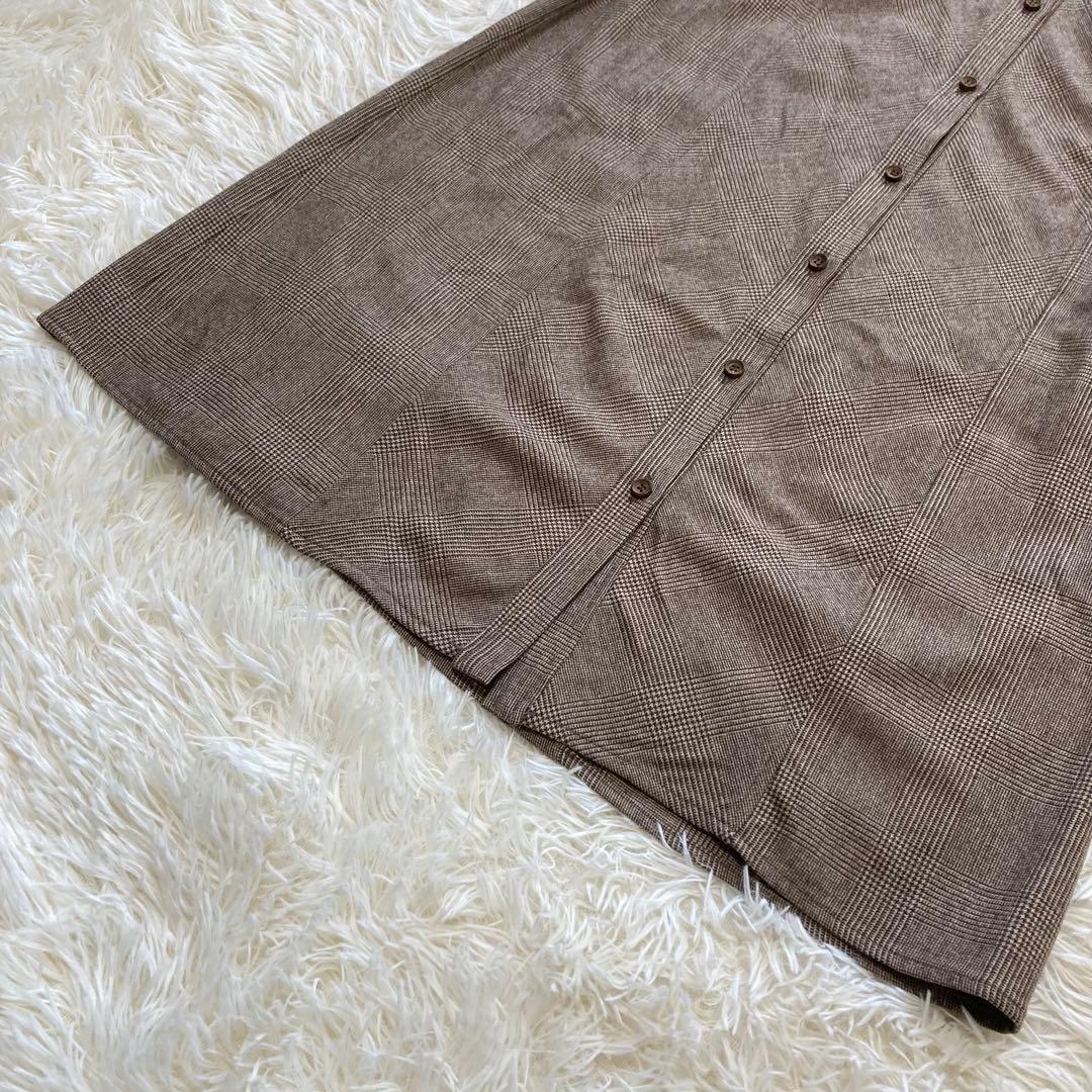 DAMAcollection カシミヤ長袖シャツワンピース