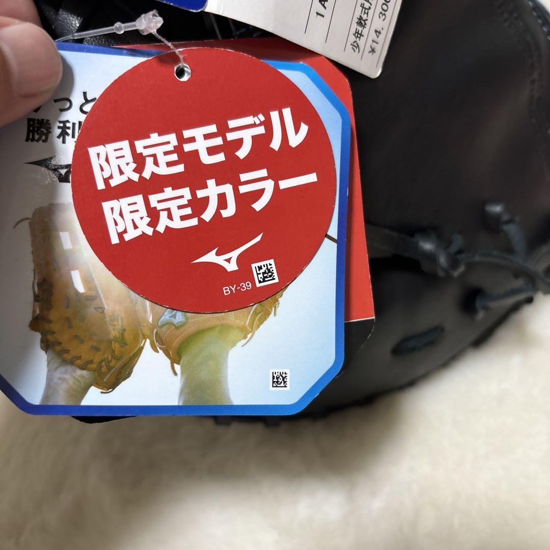 本日限定ミズノ　ファーストミット　少年軟式用　ダイバーシティブルー　新品未使用