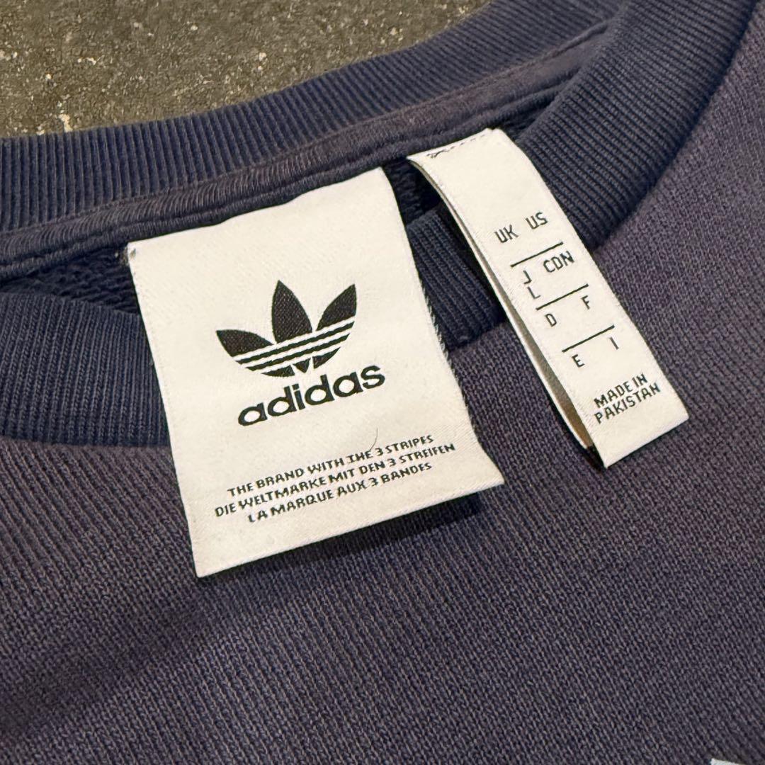 00s adidas originals 鬼フェード 茄子紺 スウェット L