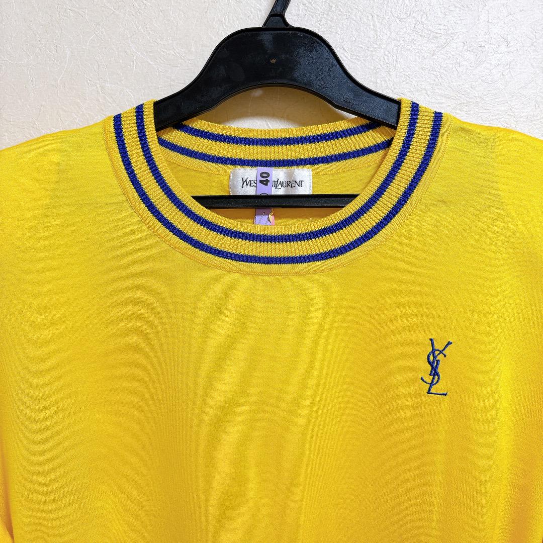 Yves Saint Laurent YSLロゴ刺繍 Tシャツ ヴィンテージ