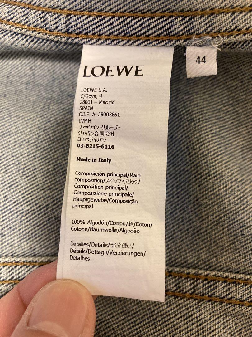 LOEWE アナグラム　デニムジャケット　メンズ　44サイズ