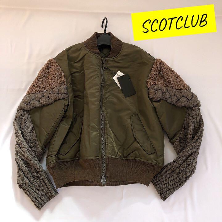 定価30800円◇スコットクラブ◇キルティング//ケーブルニット