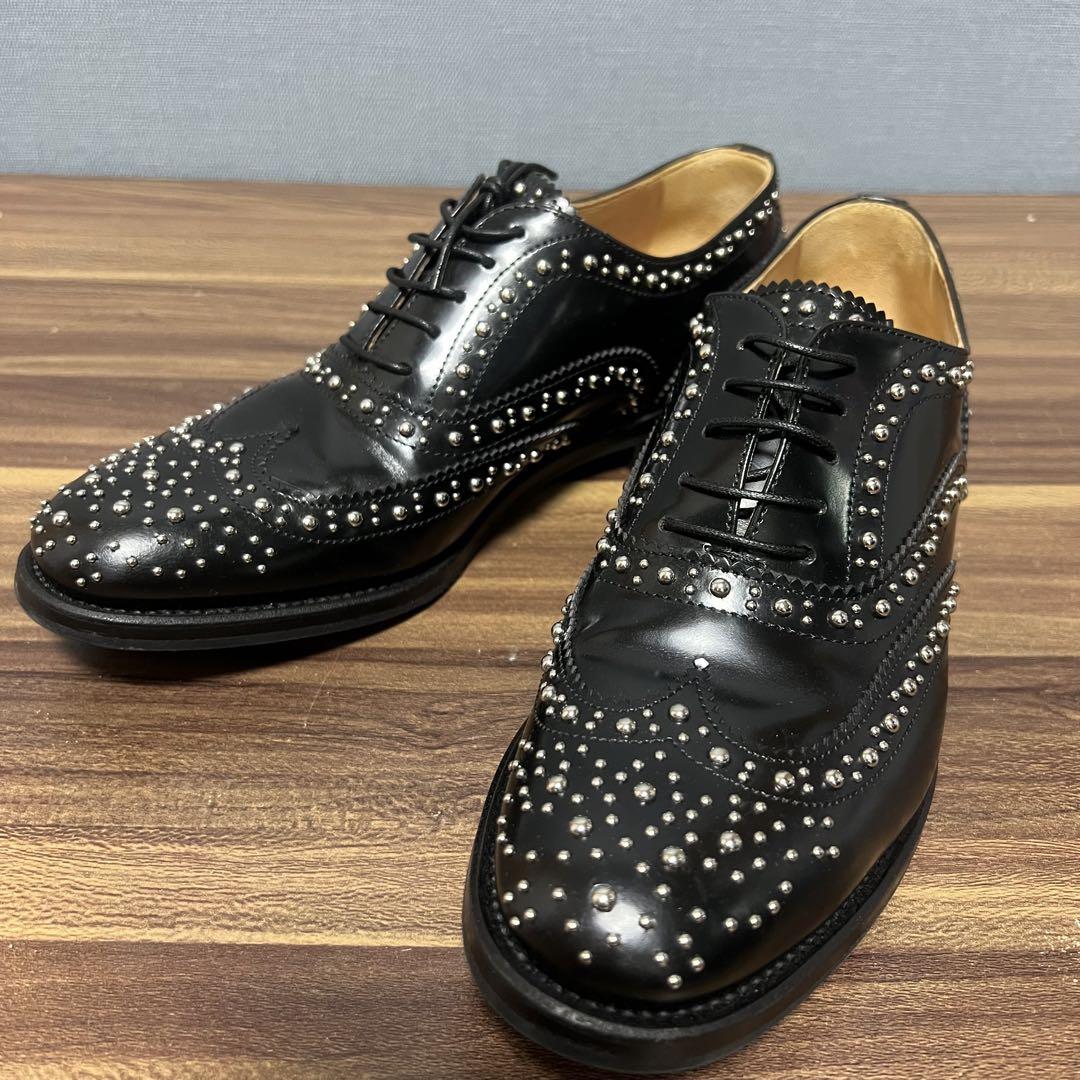 【2025福袋】 church's 靴 polished blk met burwood チャーチ 靴