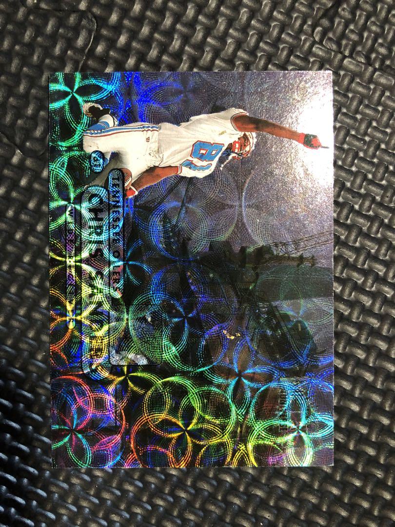 PRECIOUS L GEMS❣️CHRIS SANDERS❣️NFL❣️ Chris Sanders signed 1997 Tennessee Oilers NFL Gameday