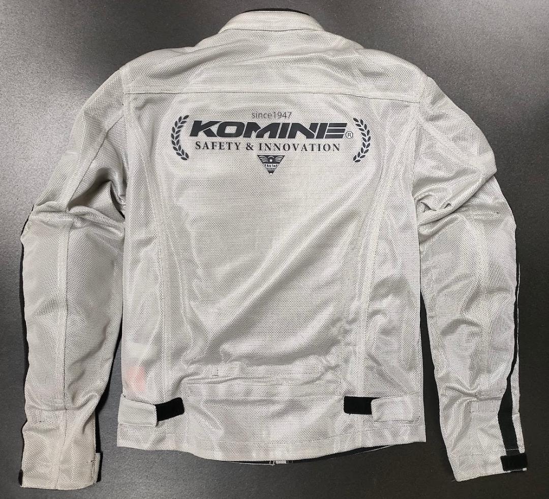 超美品 KOMINE メッシュジャケット M 灰色　コミネ 07-1191
