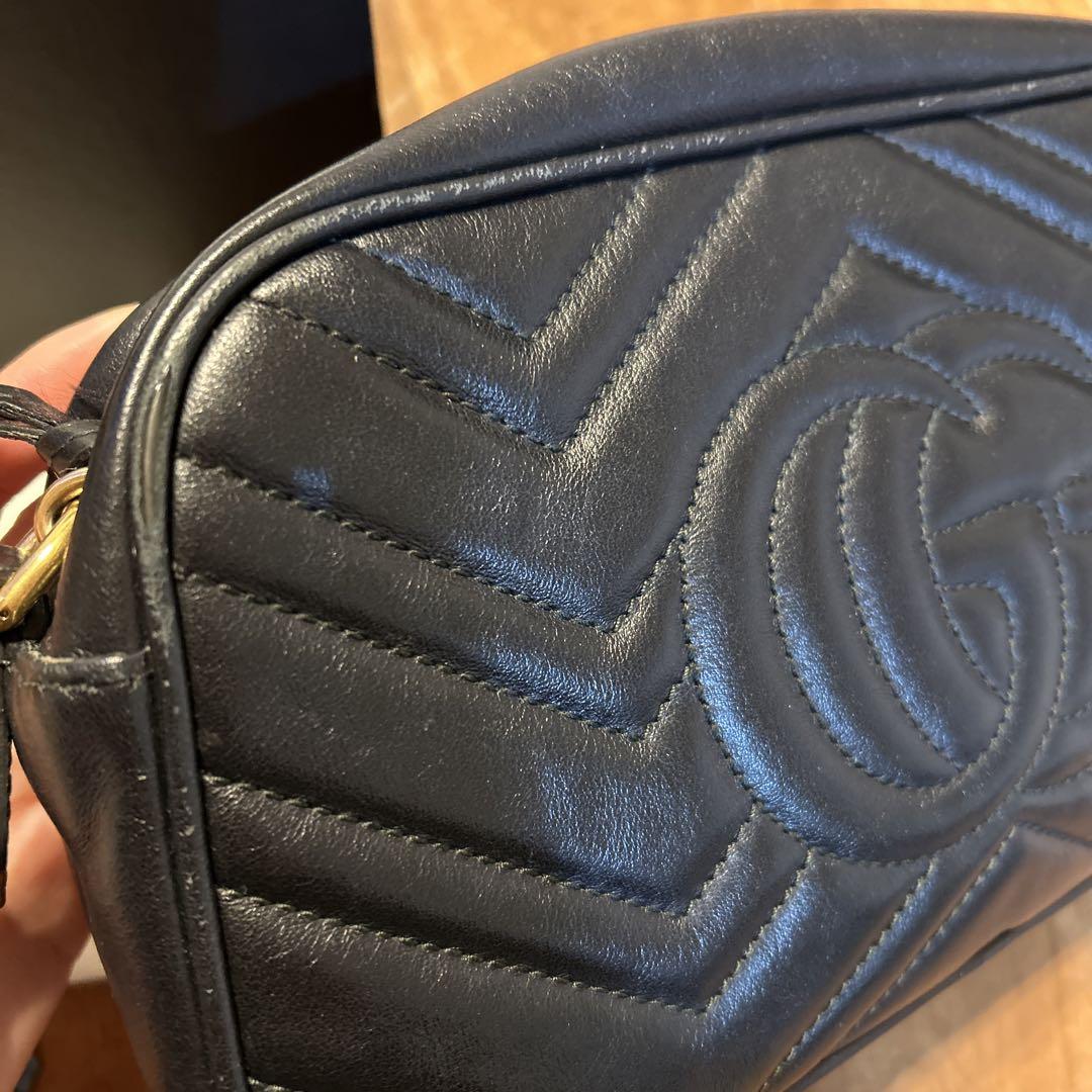 GUCCI ショルダーバッグ 黒 レザー