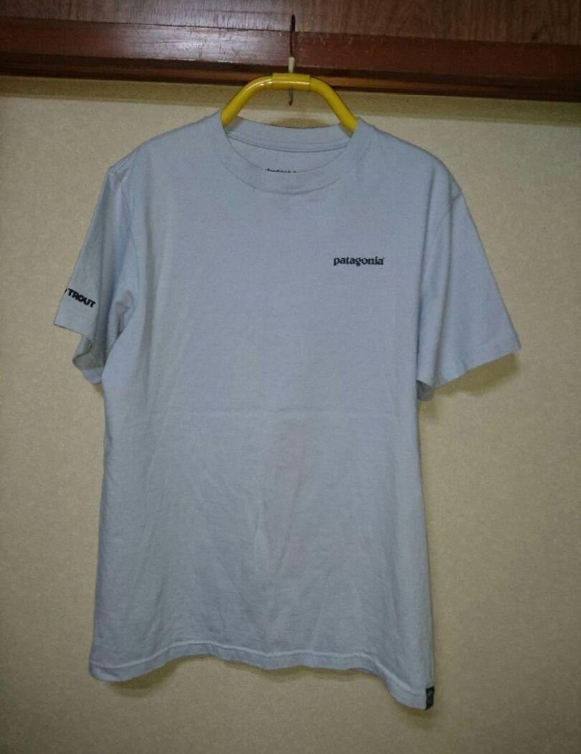patagonia World trout バックプリント Tシャツ M パタゴニア