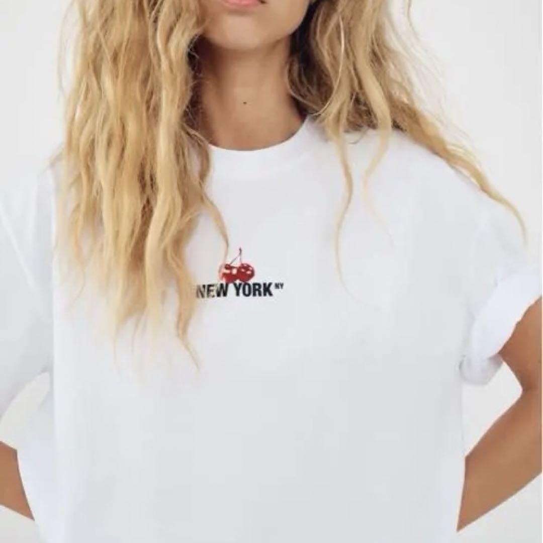 ZARA チェリー柄 Tシャツ - メルカリ