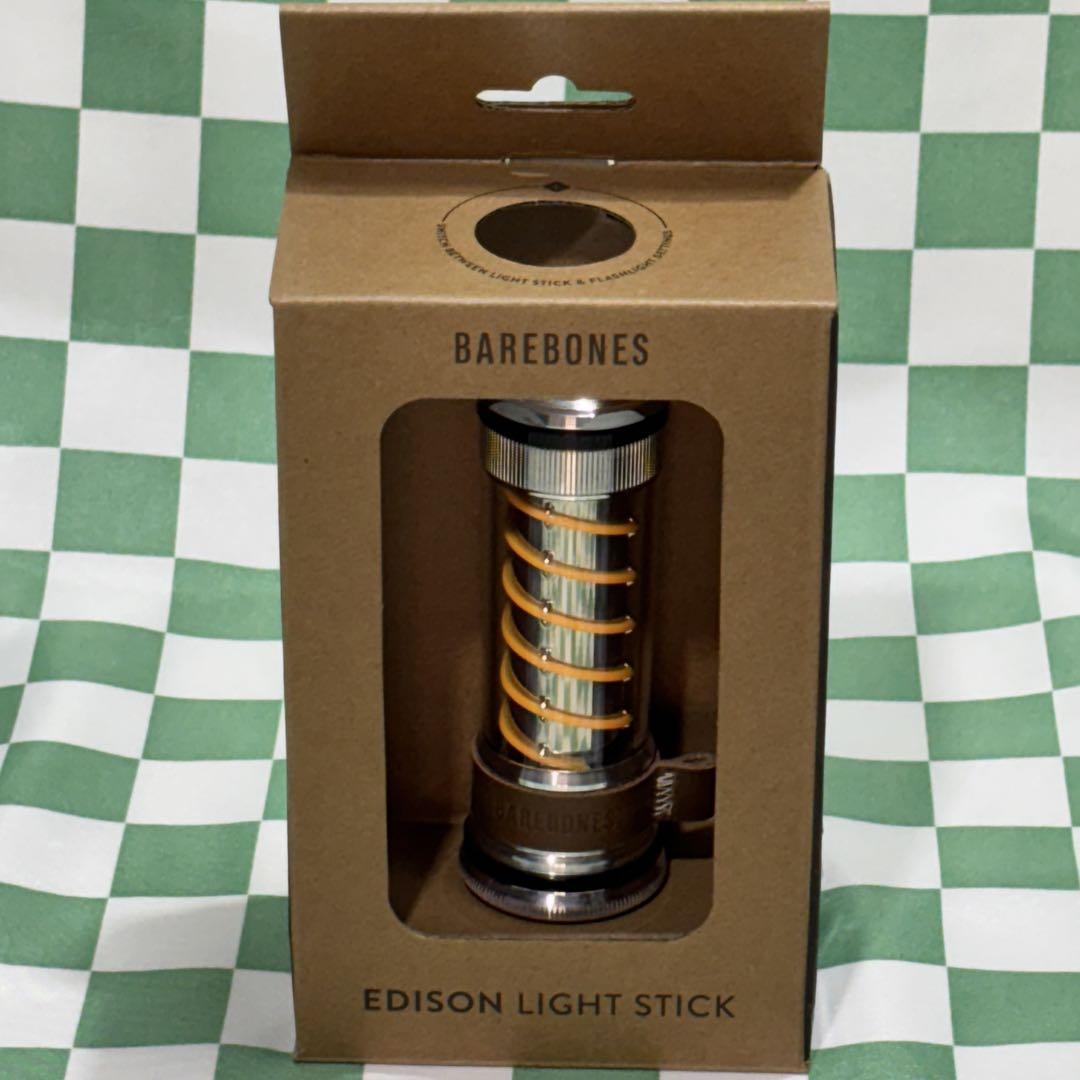 ベアボーンズエジソンライトスティックLED シルバー 未使用品
