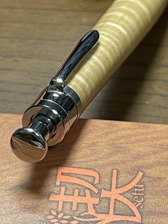 工房楔　楓ちぢみ杢　カーリーメイプル　ボールペン