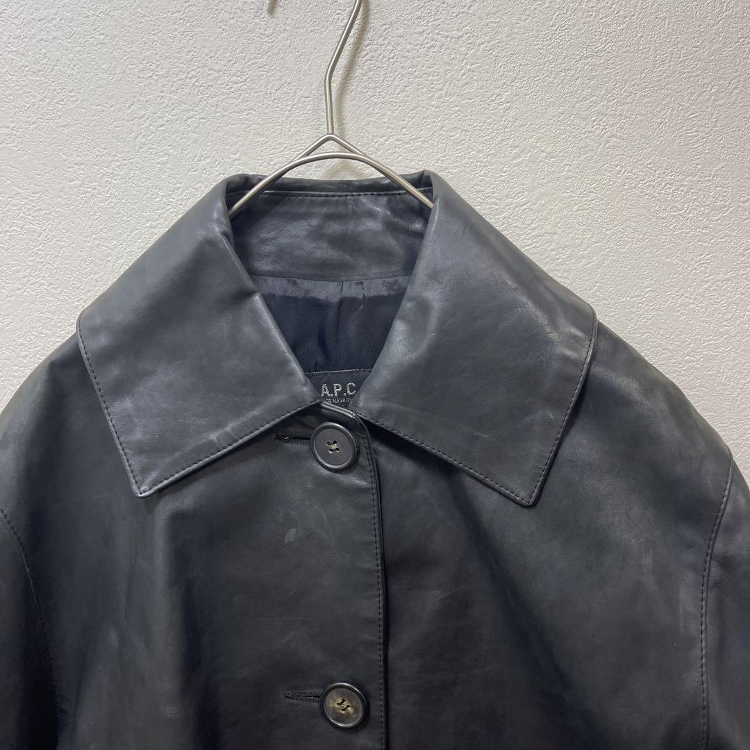 A.P.C アーペーセー　90s レザーブルゾン　Sサイズ A.P.C アーペーセー 90s レザーブルゾン Sサイズ