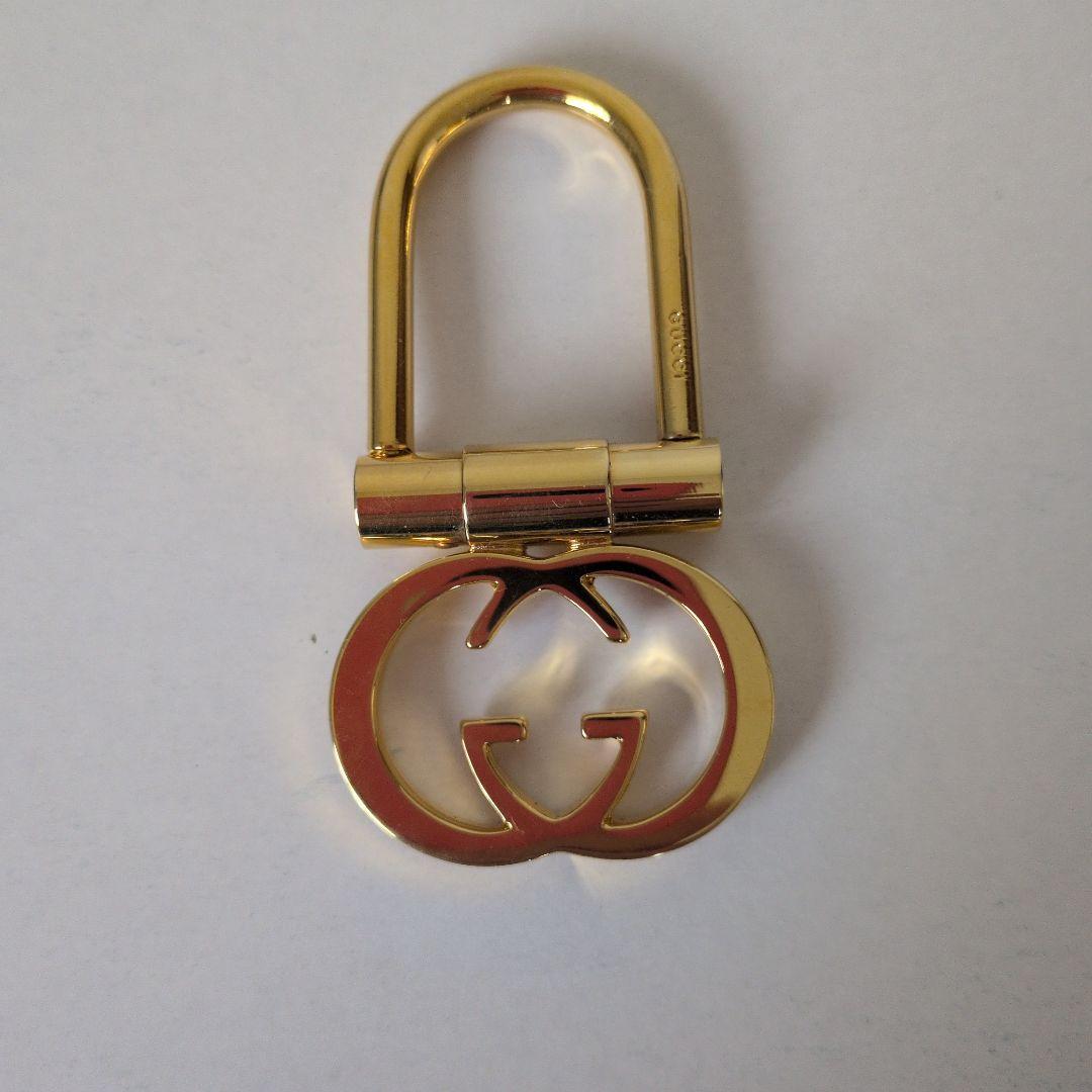 ☆GUCCI ゴールド ダブルGロゴ 　インターロッキングG　キーホルダー☆