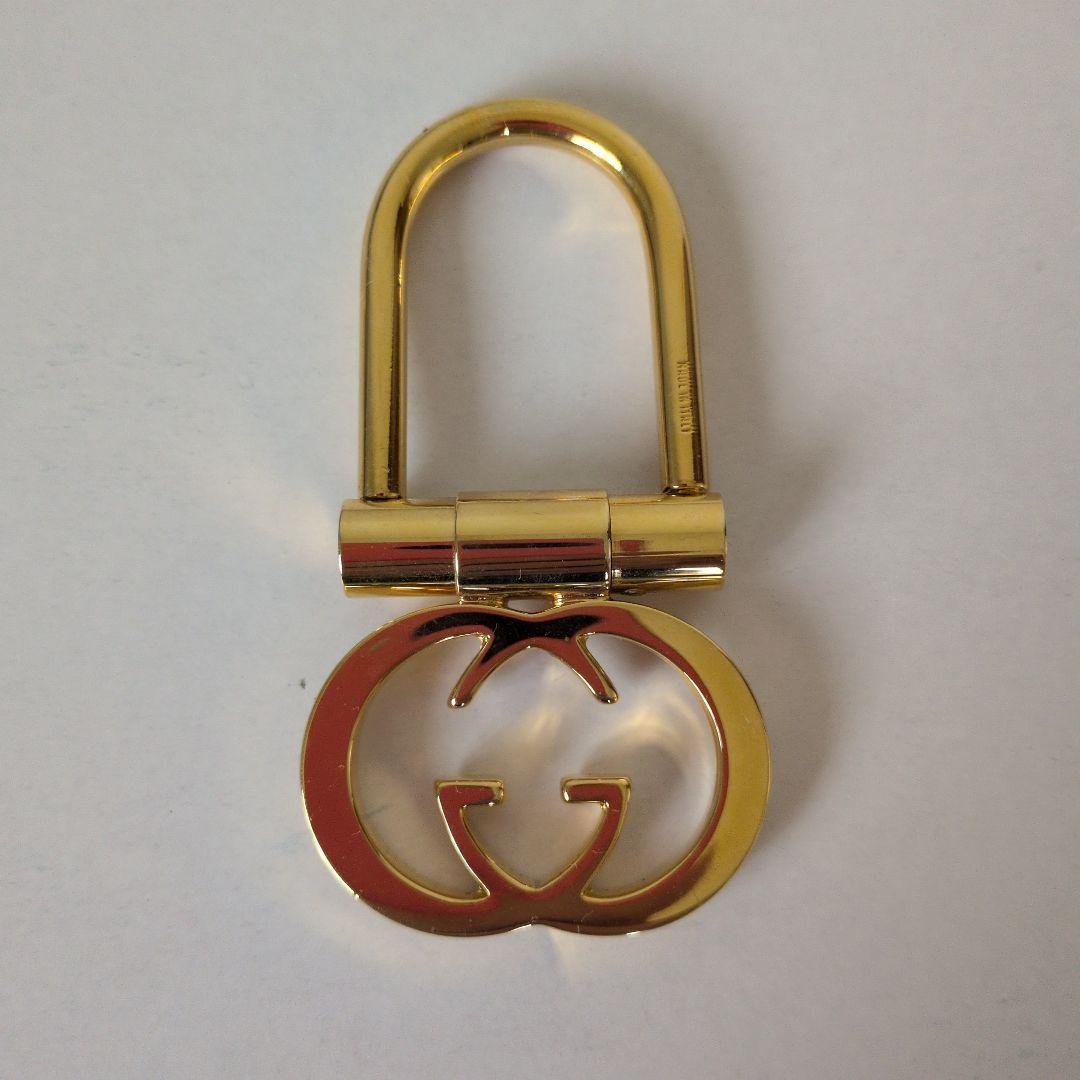 ☆GUCCI ゴールド ダブルGロゴ 　インターロッキングG　キーホルダー☆
