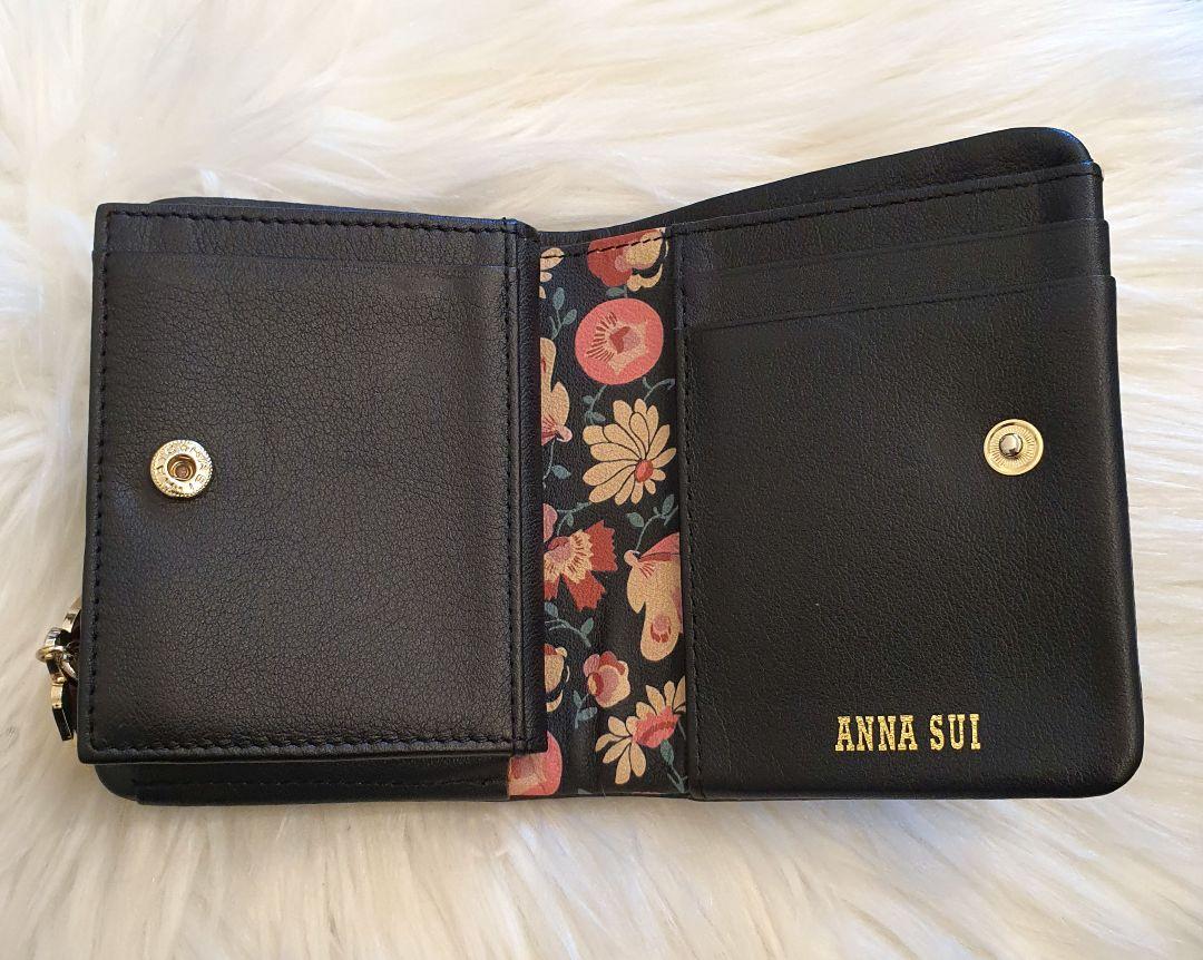 ✨ANNA SUI アナスイ ２つ折り財布 花柄 美品✨