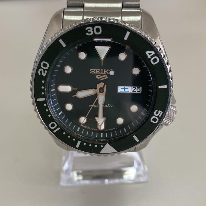 美品 Seiko 腕時計 セイコー5 スポーツ グリーン 裏スケ メルカリ